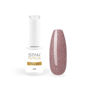 UV/LED Gel Polish Flashing Lights, 5ml -  006, Fuzzy - pudrově růžový gel lak